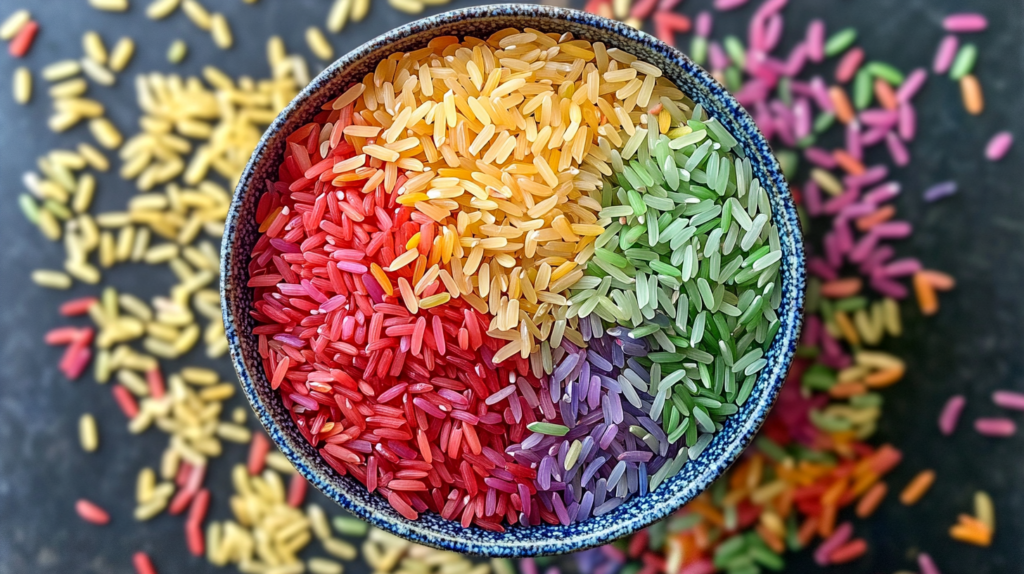 pride rice multicolore