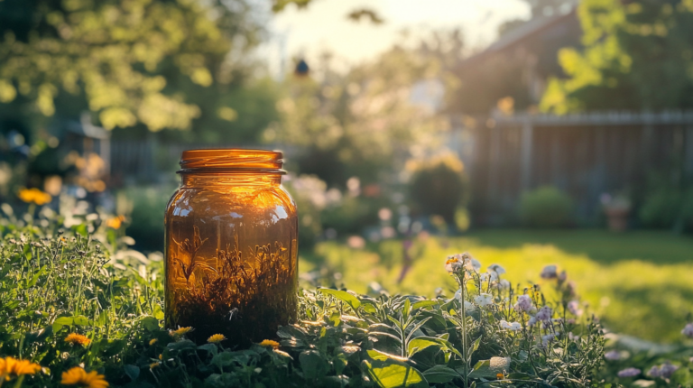 roundup litrage dans un jardin