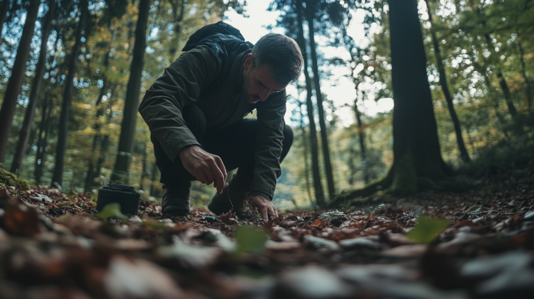crottes de martre dans la foret