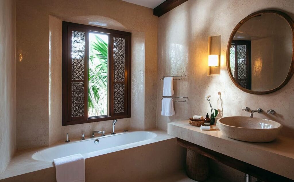 salle de bain en tadelakt