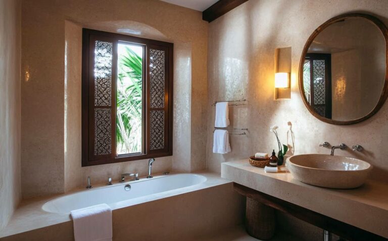 salle de bain en tadelakt