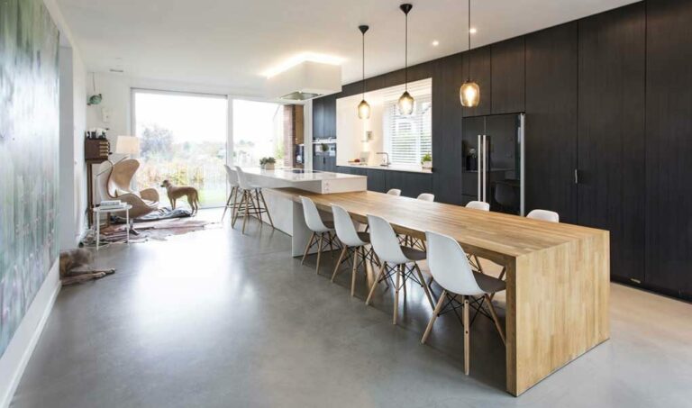 sol cuisine béton ciré